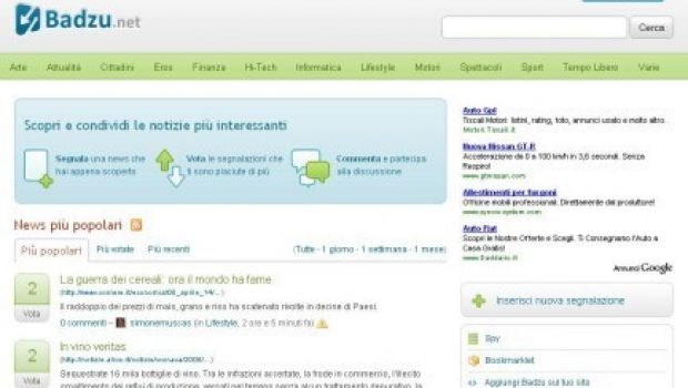 Badzu.net: aggregare news oggi è semplice!