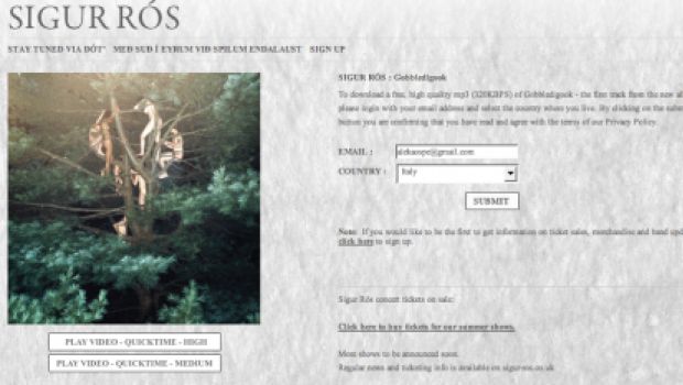 Come scaricare gratis “Gobbledigook” dei Sigur Ros (+ video)