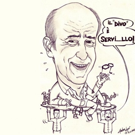 Toni Servillo – Caricatura di Andrea Lupo