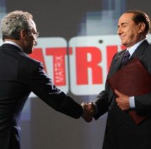 Berlusconi a Matrix giovedì in prima serata. Tudors rimandati al 10 luglio