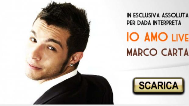 Marco Carta: “Io amo” Sanremo