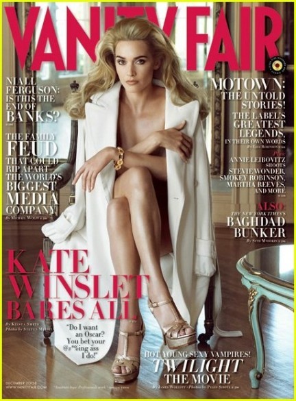 Kate Winslet sexy e bellissima su Vanity Fair di dicembre