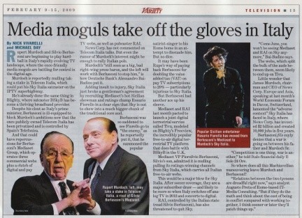 Media moguls take off the gloves in Italy