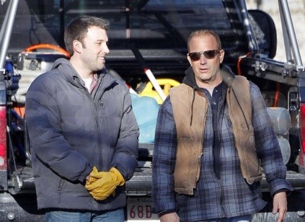 Kevin Costner e Ben Affleck sono sul set bostoniano di Company Men – ecco le prime foto