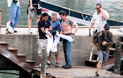Fotogallery dal set di The Expendables con Sylvester Stallone