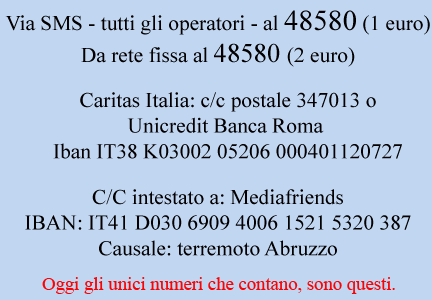 Ascolti Tv di lunedì 6 aprile 2009: L’Italia televisiva si stringe attorno ai terremotati in Abruzzo. Oltre 10 milioni seguono Porta a Porta, Matrix e 8 1/2