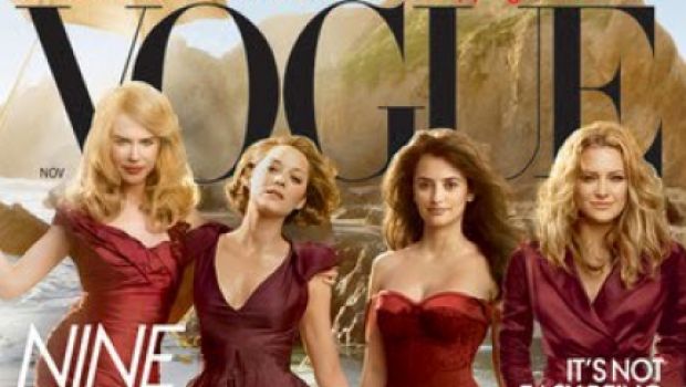 Mezzo cast di Nine in una delle più brutte copertine di Vogue di sempre