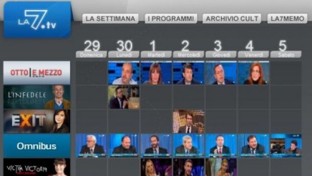 LA7.tv – L’offerta di LA7 ora anche sul web in alta definizione