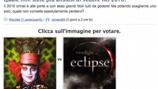 Quale film siete più ansiosi di vedere nel 2010?