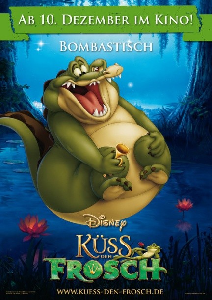 5 character poster per La Principessa e il Ranocchio
