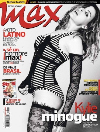 Kylie Minogue sexy su Max