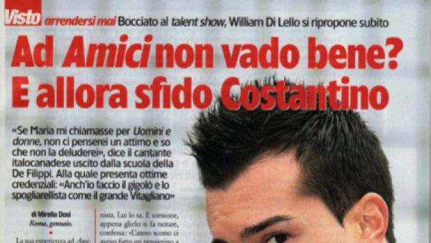 Amici, William Di Lello fa outing: “Era un modo per farmi vedere. Sogno Uomini e Donne e sono un vero gigolò”