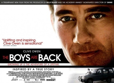 Due locandine e 5 clips per The Boys are Back, con Clive Owen