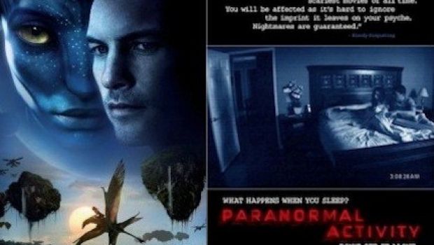 Avatar da record al botteghino italiano, dove vola Paranormal Activity
