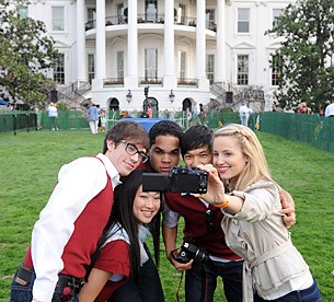 Il cast di “Glee” alla Casa Bianca