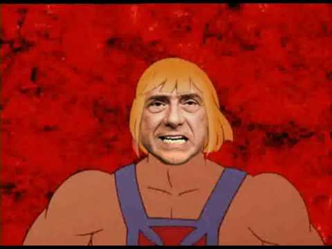 Berlusconi He-man, il nuovo eroe.