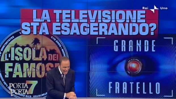 Porta a Porta con(tro) Simona Ventura: l’Isola dei Famosi sta esagerando? Si “sparla” anche di Amici
