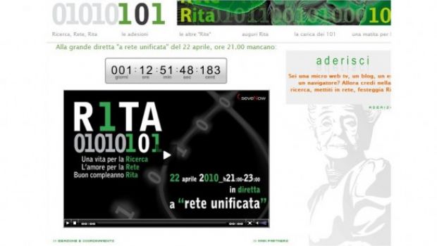 Le web tv festeggiano in diretta i 101 anni di Rita Levi Montalcini