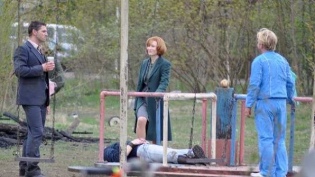 Cate Blanchett, Eric Bana e Saoirse Ronan sul set di Hanna