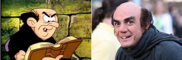 Hank Azaria nei panni di Gargamella sul set dei Puffi – le foto