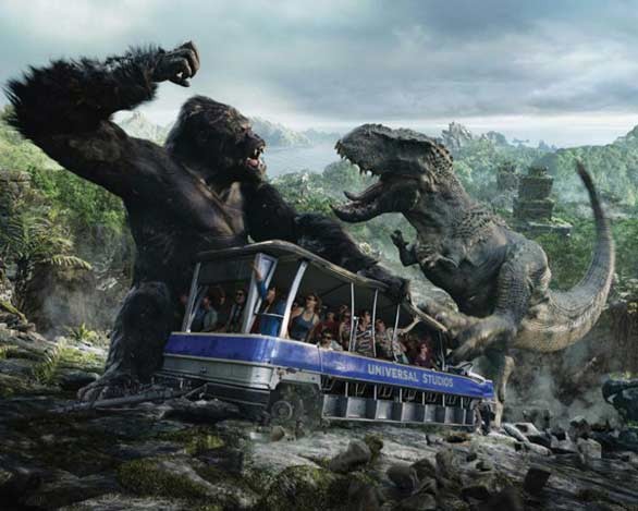 Inaugurata l’attrazione 3D dedicata a King-Kong