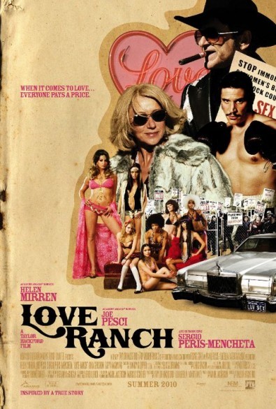 Le locandine di Love Ranch, con Helen Mirren diretta dal marito Taylor Hackford