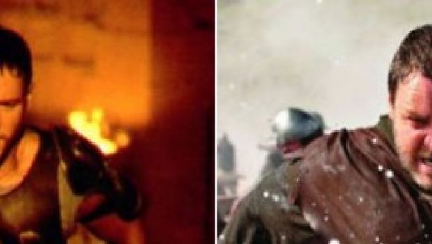 Il Gladiatore e Robin Hood: trovate le differenze in Russell Crowe