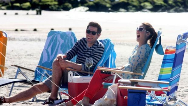Kate Hudson, Ginnifer Goodwin e John Krasinski sul set di Something Borrowed
