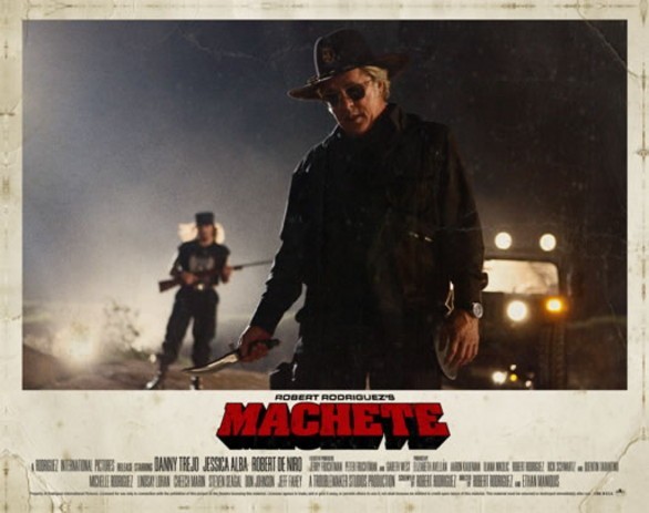 Due immagini ufficiali in arrivo per Machete: ecco Jessica Alba e Don Johnson