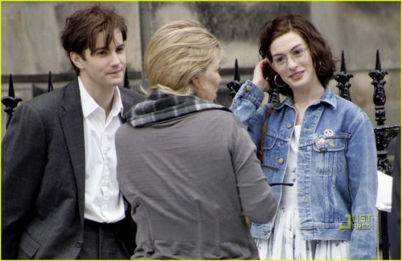 Anne Hathaway e Jim Sturgess sul set di One Day