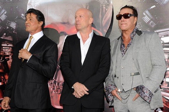 I Mercenari: ecco Bruce Willis, Sylvester Stallone e Arnold Schwarzenegger sul red carpet