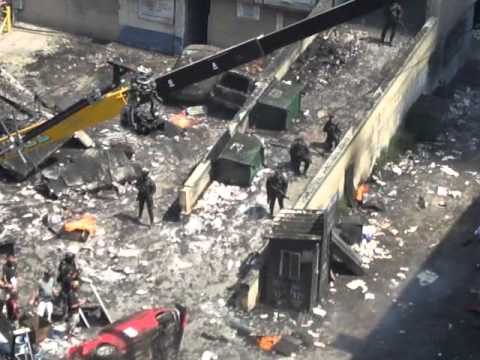 Transformers 3 scena dal set di Chicago 2 – gun scene