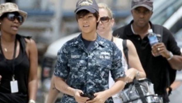 Prime foto di Rihanna dal set di Battaglia Navale – Battleship
