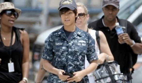 Prime foto di Rihanna dal set di Battaglia Navale – Battleship