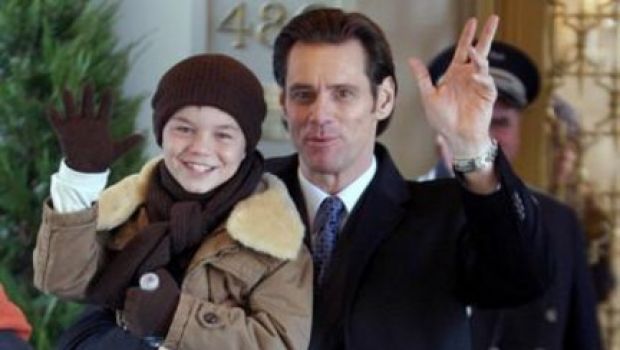 Jim Carrey sul set di Mr Popper’s Penguins
