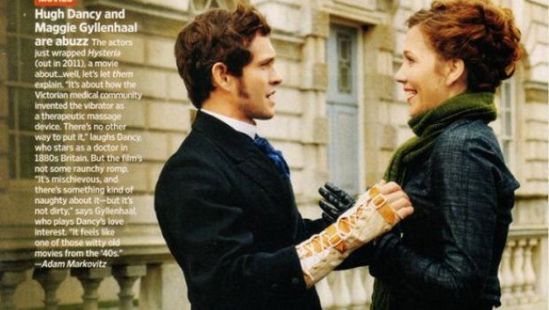 Ecco la prima foto ufficiale di Hysteria: Hugh Dancy, Maggie Gyllenhaal e l’invenzione del vibratore