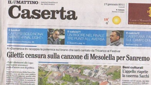 Sanremo, Giletti a L’Arena sospetta censura antiLega sul pezzo di Tricarico