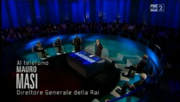 Masi telefona a Santoro in diretta: Annozero viola le regole. Forse