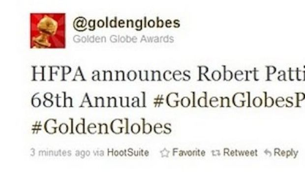 Robert Pattinson sarà tra i premiatori dei Golden Globes 2011