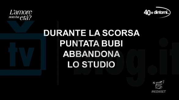 Uomini e donne – L’amore non ha età Bubi e Leonardo