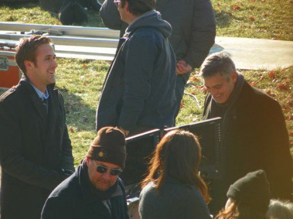 The Ides of March – le prime foto di George Clooney e Ryan Gosling sul set
