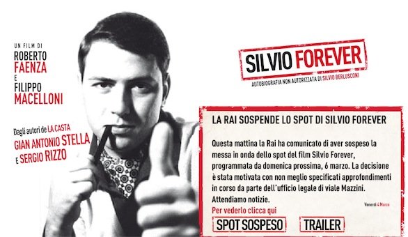 Silvio Forever: la Rai censura lo spot tv e noi ve lo mostriamo