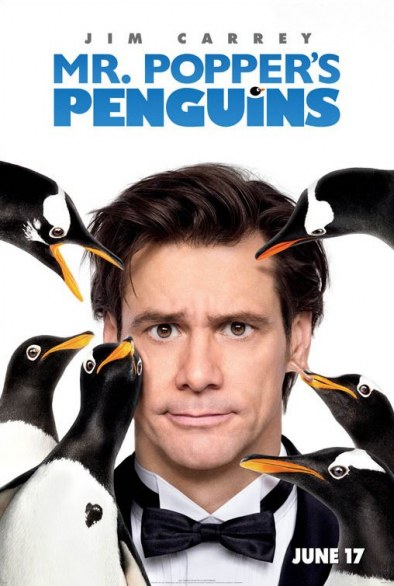 Mr. Popper’s Penguins – prima locandina per i pinguini di Jim Carrey