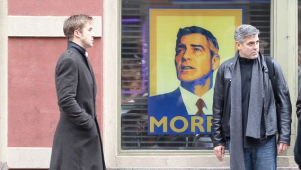 Le idi di Marzo: Nuove foto di George Clooney e Ryan Gosling sul set di The Ides of March