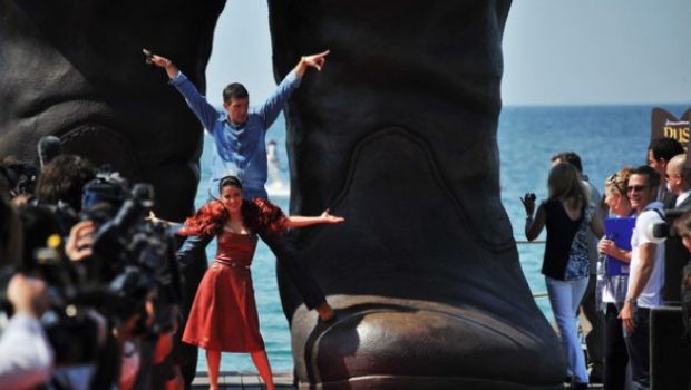 Cannes 2011 – Antonio Banderas, Salma Hayek e il photocall de Il Gatto con gli Stivali