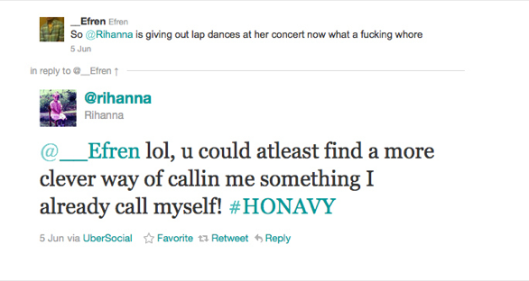 Rihanna risponde ai detrattori si Twitter