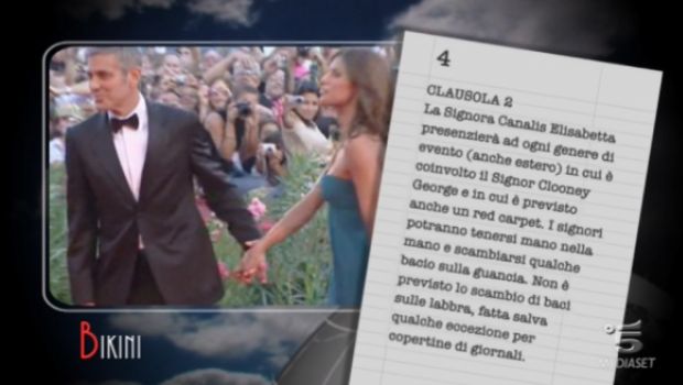 Bikini: il contratto “immaginario” di Clooney e Canalis