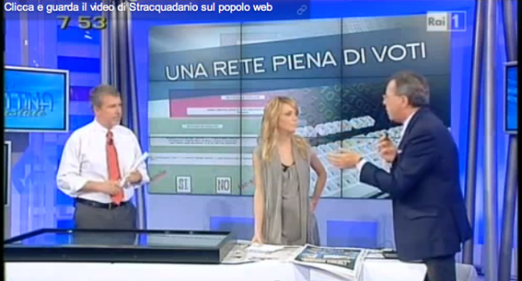 Gerardo Greco a Uno Mattina Estate: “Qui non si fanno comizi. Andate da Santoro” (video)