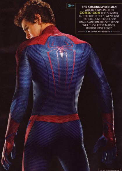 Andrew Garfield sulla copertina di Entertainment Weekly per il reboot di Spiderman