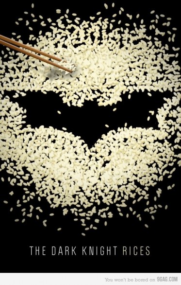 The Dark Knight Rises: arriva il poster fatto con il riso